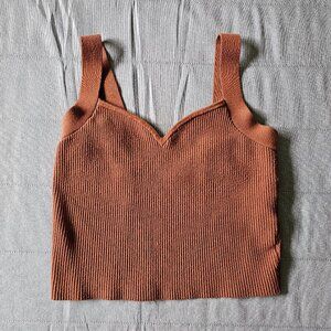 Abercrombie Cropped Knit Top Size L